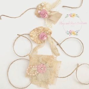 Set Of 3 Newborn/Baby/Toddler Tieback Headbands